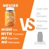 NEVISS 2 Pack Iron Gummies with Turmeric, Vitamin C+ Sugar