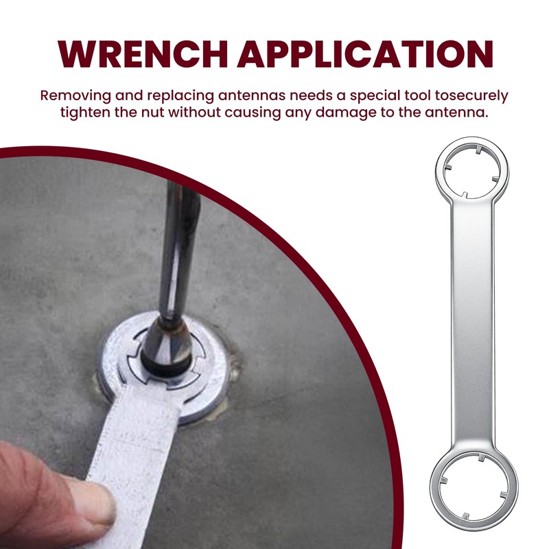 ETZ Antenna Removal Tool and Nut Wrench Set, 2 Pieces