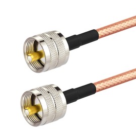 Yuslao CB Radio Coax Cable PL259 Jumper Cable UHF Male Low Loss RG142 Coaxial Cable 3ft for SWR Meter HAM CB Radio Antenna Analyzer Coaxial Switch etc.