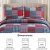 Ycosy Plaid Quilt Set Queen Size Country Patchwork Bedding Set