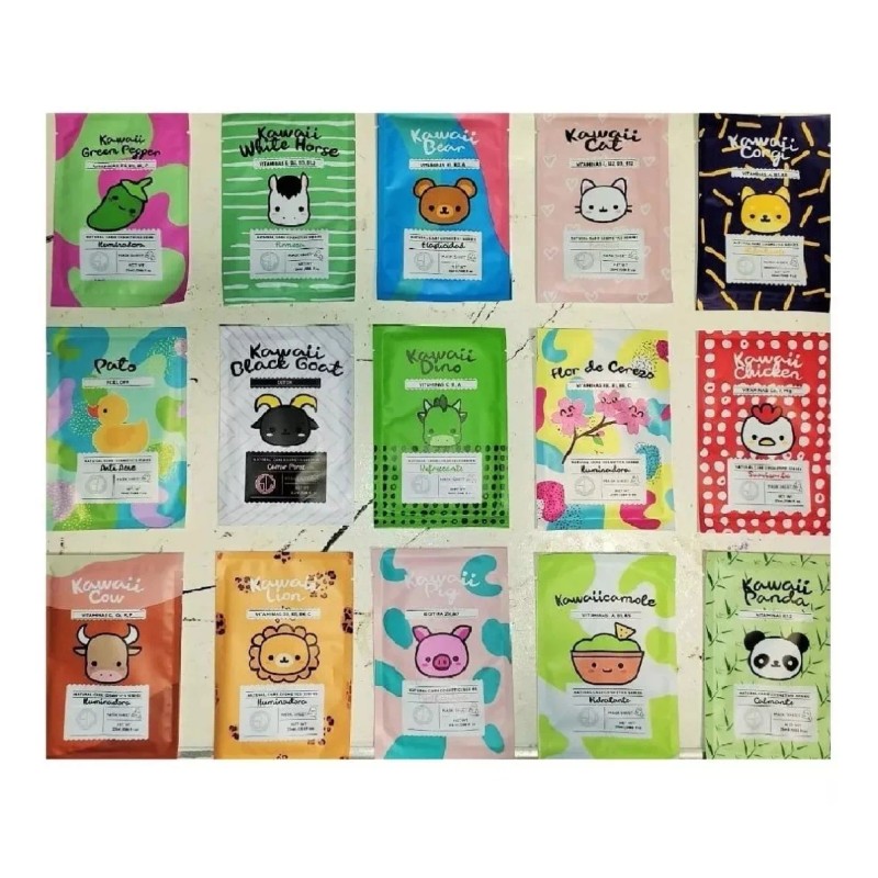 AYS Macarilla Kawaii 50 Piezas Facial Coreana De Hoja Mayoreo