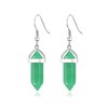 Philip Jones Green Aventurine Gemstone Drop Earrings