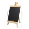 FUNOMOCYA Portable Letter Board Wooden Blackboard Stand for Wedding Kitchen