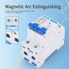 CHONTIG 25 Amp Miniature DC Circuit Breaker 500V 2 Pole,