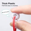 sourcing map 6pcs Plastic Cord Lock Stopper End Spring Stop