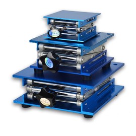 Lab Jack Stand Table Lift Laboratory Lift Table Aluminium Oxide Lab Stand Lifter Scientific Scissor Lifting Jack Platform (4''X4'')