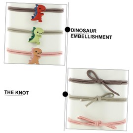 Mikinona 2sets Boys and Girls Hair Accessories Dinosaur Design Hair Elastics 10pcs*2