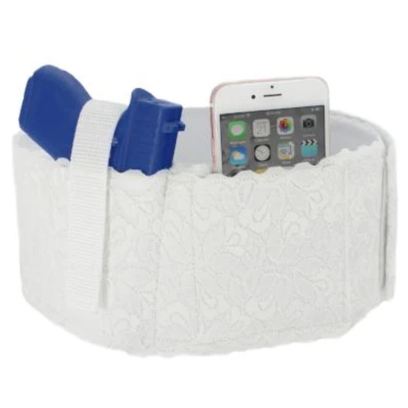 Daltech Force Women's Lace Belly Band Gun Holster CCW Concealed