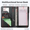 Server Books for Waitress, Server Book,Waiter Server Book with Zipper