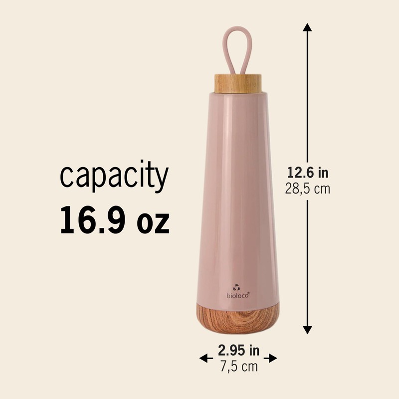 Loop Insulated Water Bottle - Double-Walled Stainless Steel - 16
