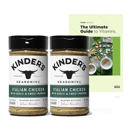 Kind-er's Italian Chicken Seasoning, 9.6 oz - Pack of 2 + Exclusive VitaMx Vitamin Guide (3 Items)