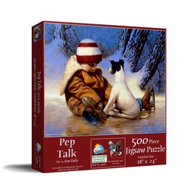 SUNSOUT INC - Pep Talk - 500 pc Jigsaw Puzzle by Artist: Jim Daly - Finished Size 18" x 24" - MPN# 49381