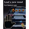 Car LED Finger Light Hand Gesture Sign with Remote Control