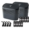 Kitbest (2 Pack Car Trash Can Bin with Lid, 120