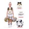 LOLANTA LOLANTA Mädchen Karneval Kostüm, Cheerleader kleid mit Pompoms und