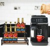 Klxuyuo 4-Tier Coffee Syrup Rack for 20 Bottles (750ml)–Sturdy Coffee
