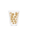 Zak ! Designs Dot Dot doppelwand Glas 35 cl & Löffel 4-er set gold