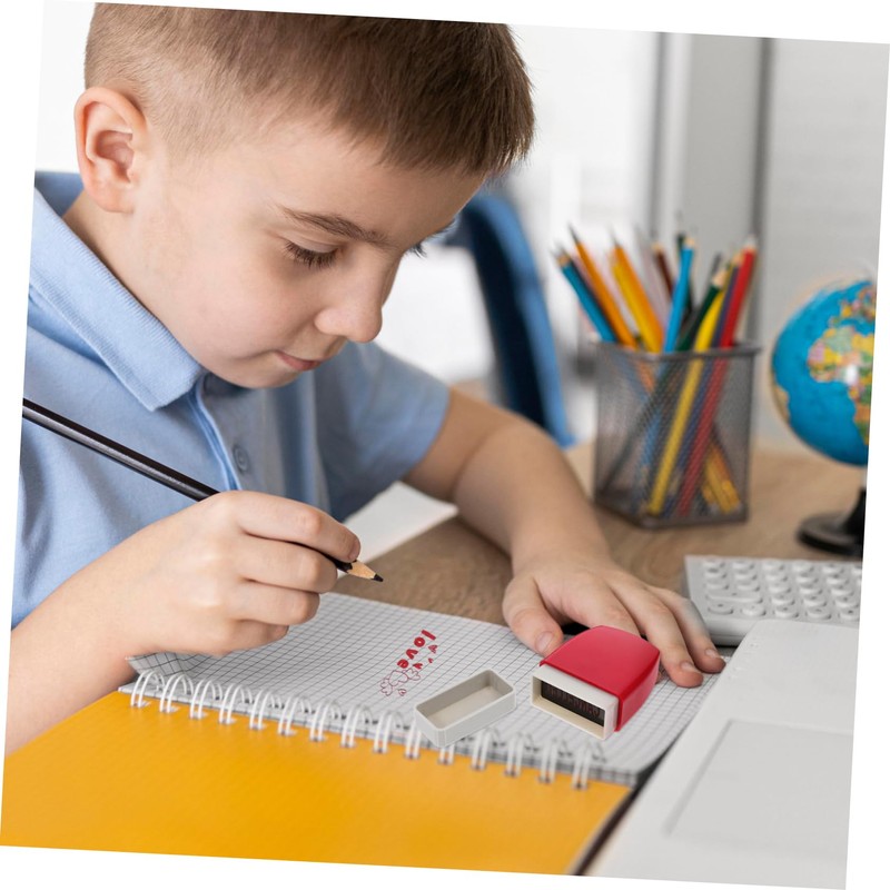 OHPHCALL 8pcs Attractive Notebook Stamps for Teacher Reward Seal Fun