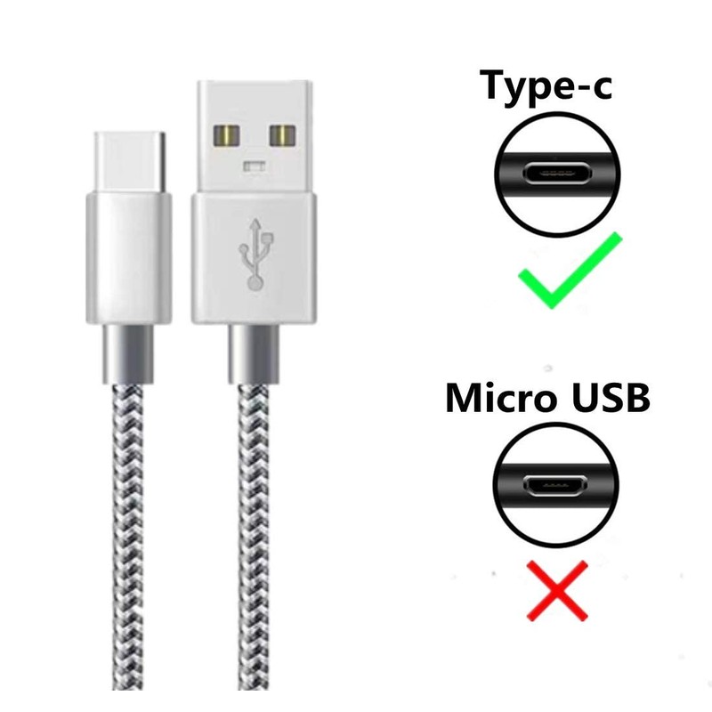 Type C Cable, Set of 3, 6.6 ft (2 m)