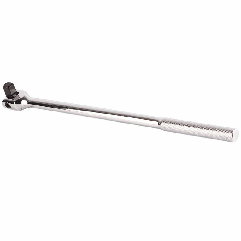 15in 1/2in Drive Breaker Bar Chrome Vanadium Steel 180 Degree