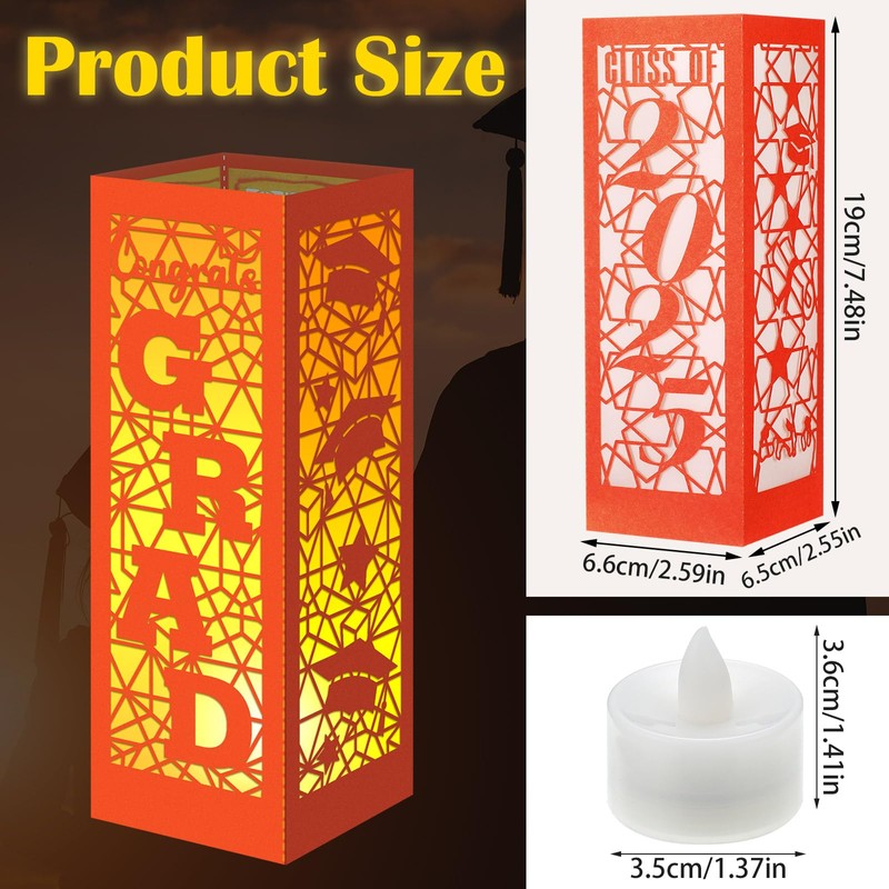 Rossesay 6 Pcs Graduation Table Centerpieces Boxes Class of 2025
