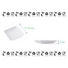 50 Canape Square Bowls, Bagasse Small Serving Bowls, Mini Dessert