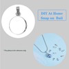 10pcs Solid Sterling Silver Snap-on Bail Pendant Connector Finding for