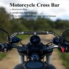 BRCOVAN Motorcycle Cross Bar Fit M10 & M8 Rear-View Mirror
