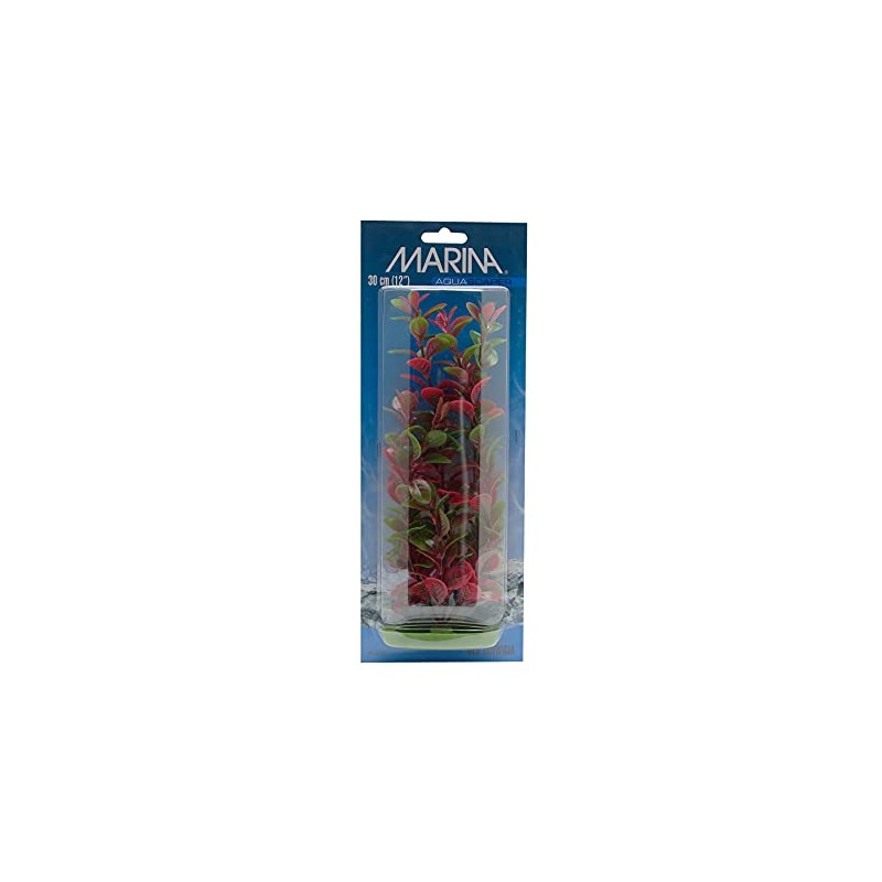 Marina Aquascaper Fish Tank Decorations, Red Ludwigia Plant, 12-Inch