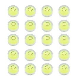 JYK 20pcs Round Bubble Level 15x8mm Mini Circular Bullseye Spirit Levels for Leveling Camera Tripod Telescope Workshop Turntable Pictures Frame