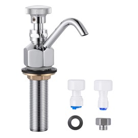 Dipper Well Faucet, iVIGA Coffee Shop Bar Counter Sink Faucet, Brass Commercial Food Washing Tool for Washing Coffee Ice Cream Spoon Utensils Accessory Kitchen Equipment, with Quick Connector
