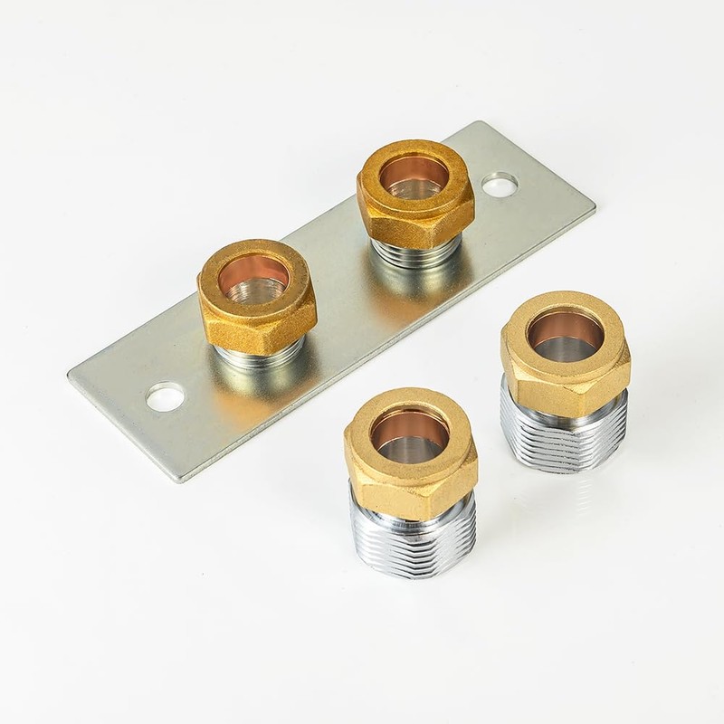 Thermostatic Shower Valve Back Plate, Wall Mounted Fixing Bracket, Bathroom