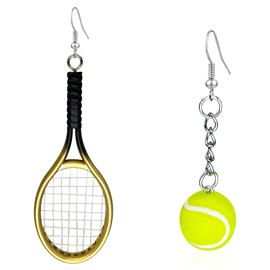 CWVHQ Tennis Racket Earrings Tennis Dangle Earrings Sport Jewelry Gifts for WomenTennis Lover (style-4)