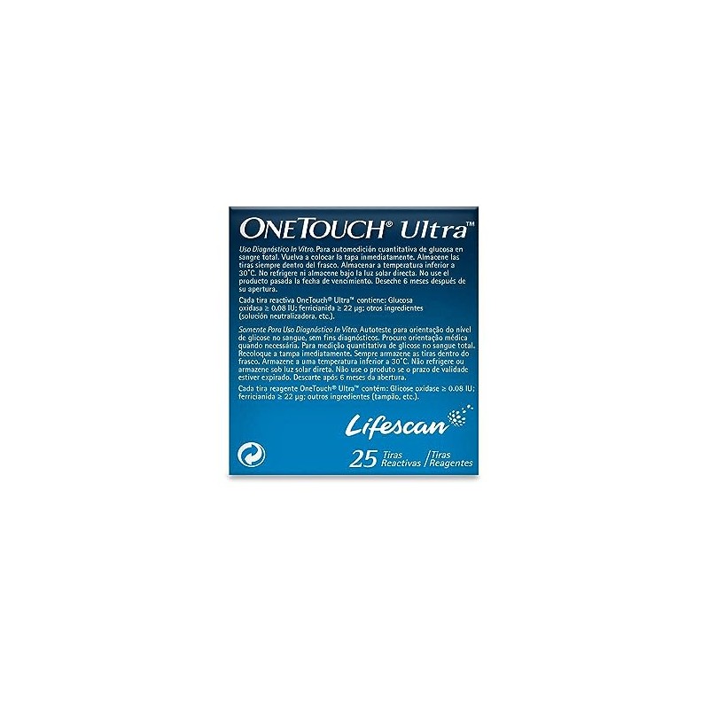 One T Ultra Tiras Reactivas C25, Pack of 1