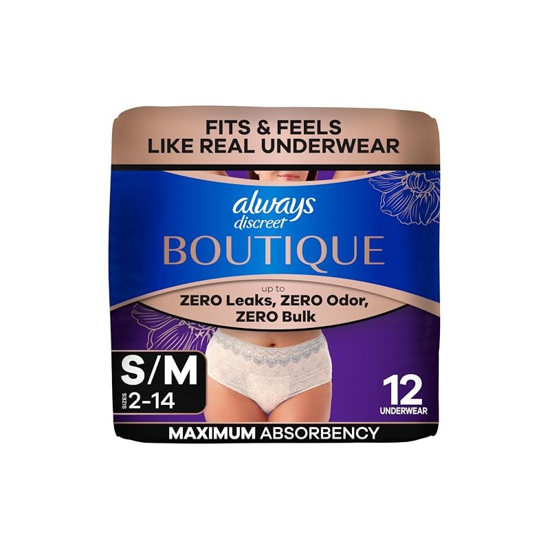 Always Discreet Boutique, incontinencia y ropa interior posparto para mujer,