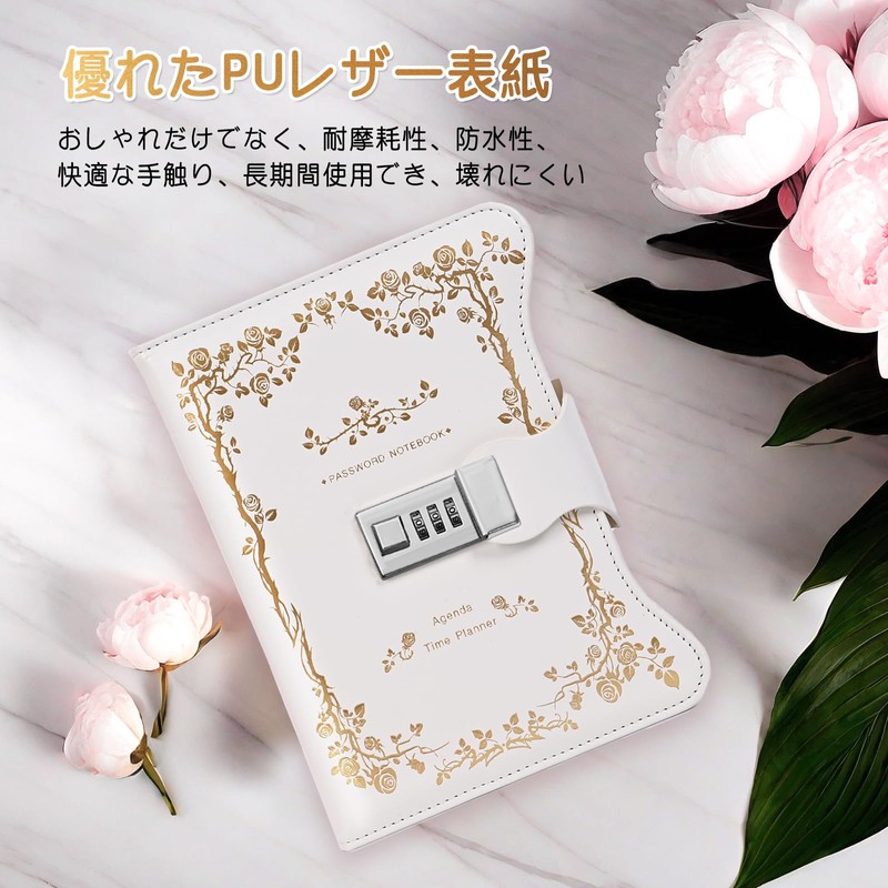 Notebook Diary with Lock, B6, Cute, Princess Style, Secret Notebook,