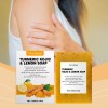 OceAura Lemon Turmeric Acid Soap Gentle Cold Wash Bath Facial