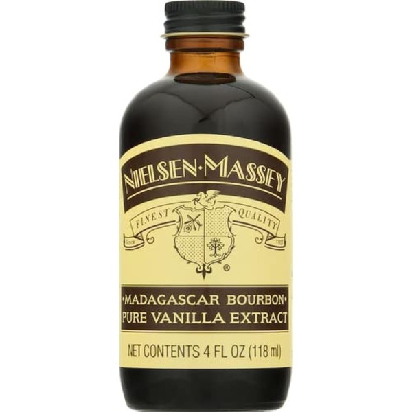 Nielsen-Massey Madagascar Bourbon Pure Vanilla Extract for Baking and Cooking, 4 Ounce Bottle with Gift Box