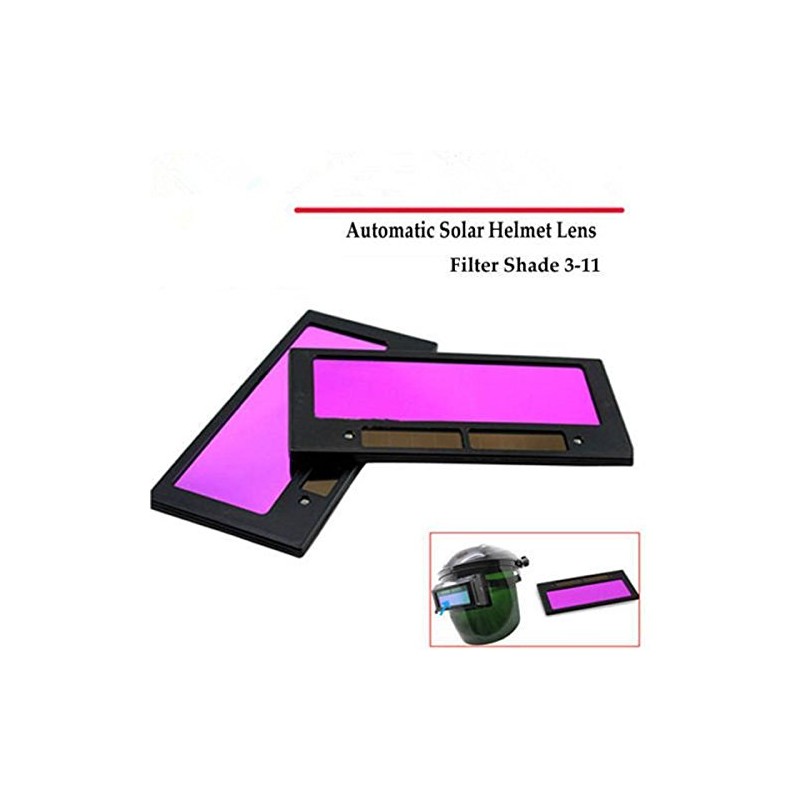 Solar Car Darkening Welding Helmet Lens Filter Shade, Auto-Darkening Horizontal