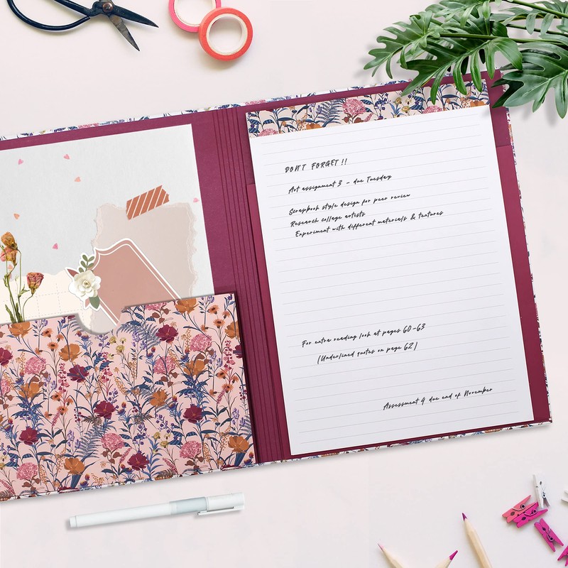 Pukka Pad Bloom A4 Padfolio – Document Storage Clipboard with