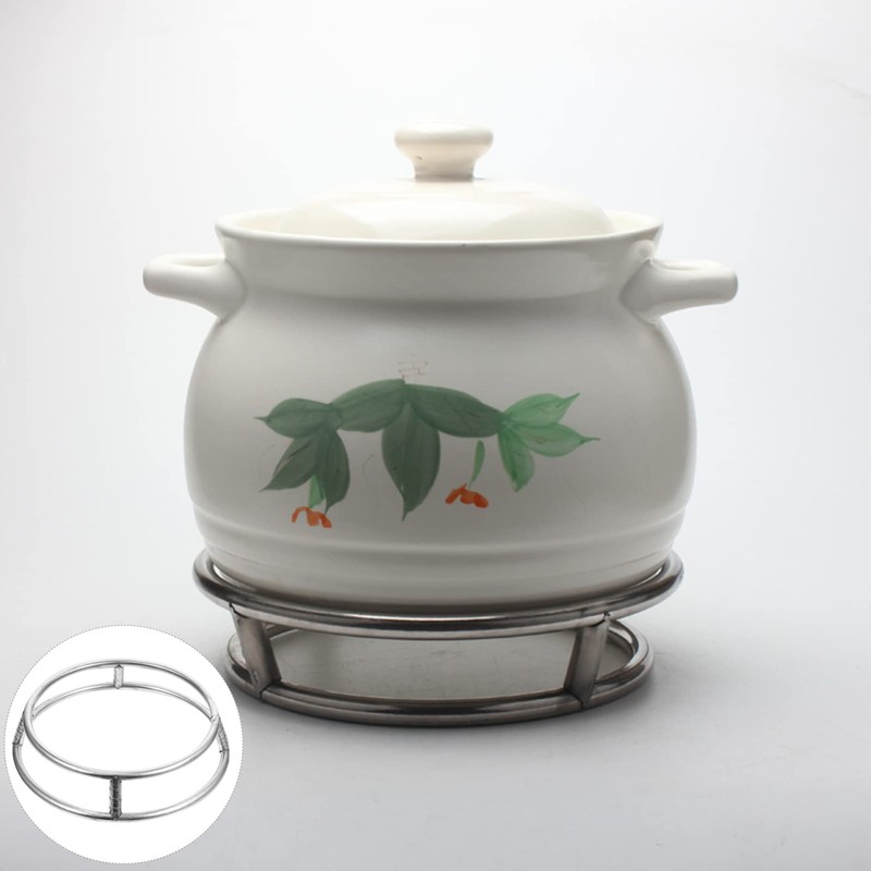 Angoily Wok Ring Rack Stainless Steel Double Layer Wok Pot