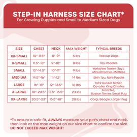 Downtown Pet Supply Step in Dog Harness for Small Dogs No Pull, X-Small, Dinosaur - Adjustable Harness with Padded Mesh Fabric and Reflective Trim - Buckle Strap Harness for Dogs