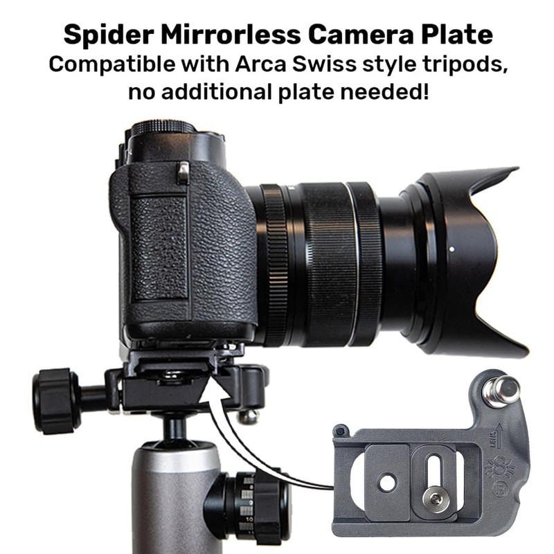 Spider D193591 X Holster Set Leichtes Hüft-Tragesystem für spiegellose Kameras