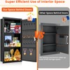GUVELI 25.6" Tall Wall Safes Between the Studs, Lockable Hidden