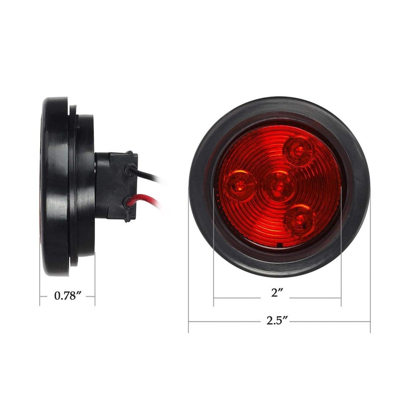 Partsam 2Pcs Steel Trailer Light Boxes Housing Kit, 6" Oval
