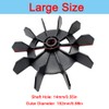 SagaSave Plastic Motor Fan Blade, Black Large Air Compressor Fan