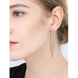 Silver Jewelry for Women Choker Necklace Wedding Jewelry Set for Bride Crystal Necklace Earrings Bracelet Set Bridesmaid Prom Bridal Jewelry Set for Women