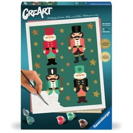 Ravensburger CreArt Christmas Nutcracker Paint by Numbers Kit for Adults - 25982 - Painting Arts and Crafts for Ages 12 and Up