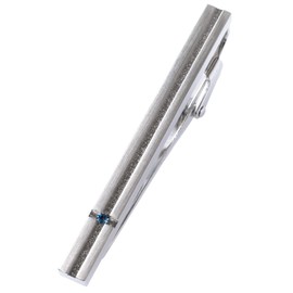 Tabarat Tps-150 Men's Necktie Clip, Birthstone, Made in Japan, Brass, Stylish, Popular, New Life, Gift, Glass Metal Glass Brass Metal, Lapis Lazuli | Crystal