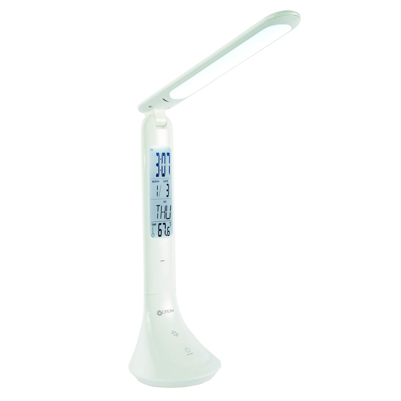 OttLite ClearSun LED Travel Task Lamp - Cordless, Digital Display